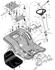 Part Location Diagram of F-010728L Murray Manual and Parts List